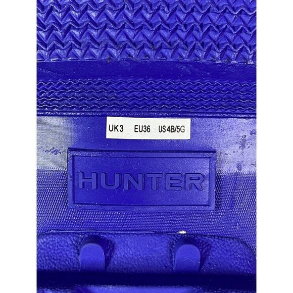 Hunter Womens Original Waterproof Chelsea Rain Boot‎ Blue Size 4B - Picture 8 of 8